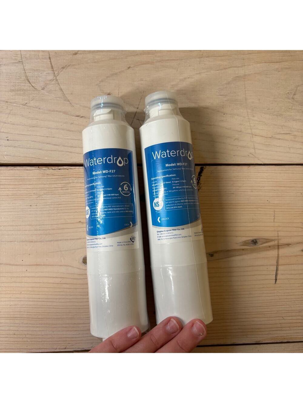 Waterdrop NEW Set of 2 WD-F27 Water Filter Replacement for Samsung DA29-00020B